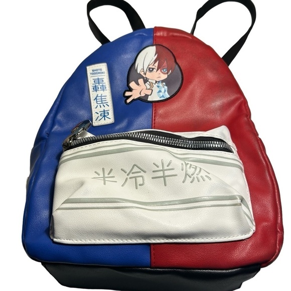 My Hero Academia Shoto Todoroki Blowfish Faux Leather Backpack - Picture 3 of 15